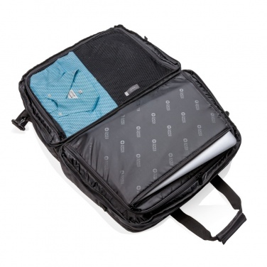 Logo trade corporate gifts image of: Swiss Peak RFID duffle with suitcase opening