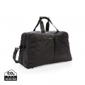 Swiss Peak RFID duffle with suitcase opening, black