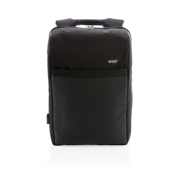 Logotrade advertising products photo of: Swiss Peak 15" anti-theft RFID & USB backpack PVC free