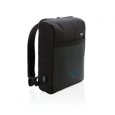 Logotrade promotional merchandise picture of: Swiss Peak 15" anti-theft RFID & USB backpack PVC free