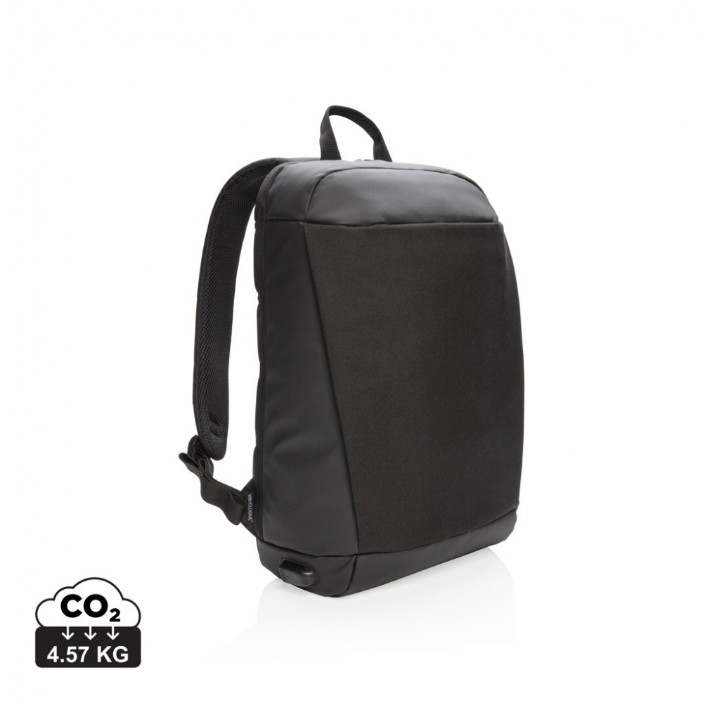 Logo trade advertising products picture of: Madrid anti-theft RFID USB laptop backpack PVC free