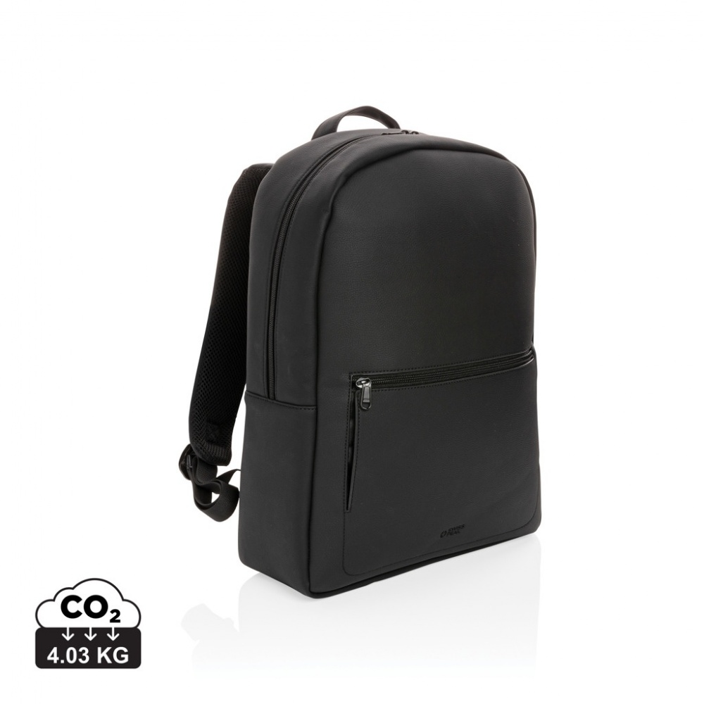 Logotrade promotional giveaway image of: Swiss Peak deluxe PU laptop backpack PVC free