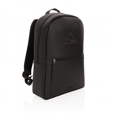 Logo trade advertising product photo of: Swiss Peak deluxe PU laptop backpack PVC free