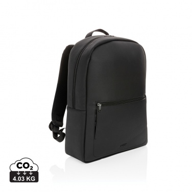 Logo trade promotional giveaways picture of: Swiss Peak deluxe PU laptop backpack PVC free