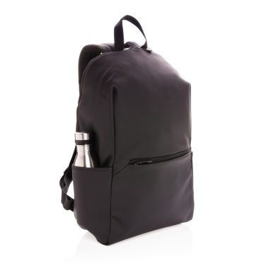 Logo trade business gift photo of: Smooth PU 15.6"laptop backpack