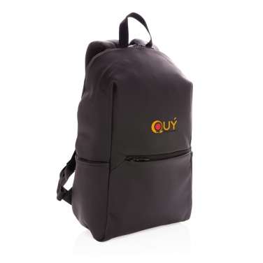 Logo trade promotional product photo of: Smooth PU 15.6"laptop backpack