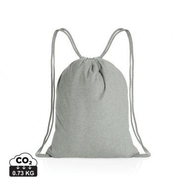 Logotrade promotional gift picture of: Impact AWARE™ recycled cotton drawstring backpack 145g