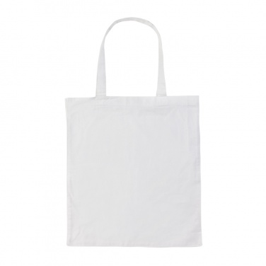 Logo trade promotional giveaways image of: Impact AWARE™ Recycled cotton tote w/bottom 145g