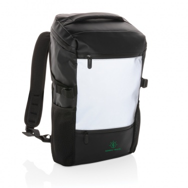 Logo trade advertising product photo of: PU high visibility easy access 15.6" laptop backpack