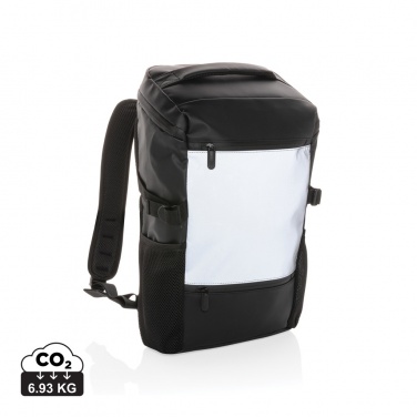 Logo trade business gift photo of: PU high visibility easy access 15.6" laptop backpack