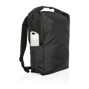 Logo trade promotional merchandise photo of: Impact AWARE™ RPET lightweight rolltop backpack