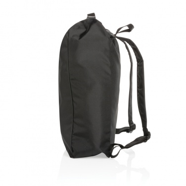 Logo trade promotional gift photo of: Impact AWARE™ RPET lightweight rolltop backpack