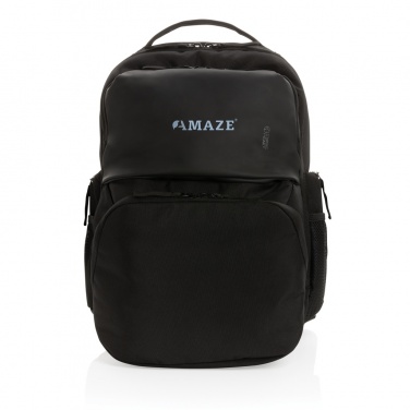 Logo trade business gifts image of: Swiss Peak AWARE™ RPET 15.6 inch commuter backpack