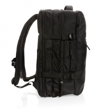 Logo trade promotional giveaway photo of: Swiss Peak AWARE™ RPET 15.6' expandable weekend backpack