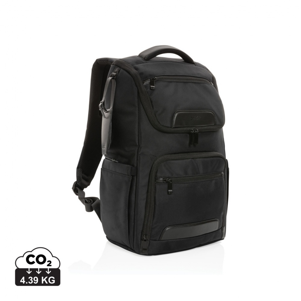 Logotrade promotional merchandise photo of: Swiss Peak AWARE™ RPET Voyager 15.6" laptop backpack