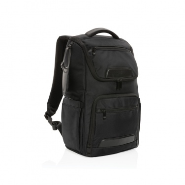 Logo trade promotional gifts image of: Swiss Peak AWARE™ RPET Voyager 15.6" laptop backpack