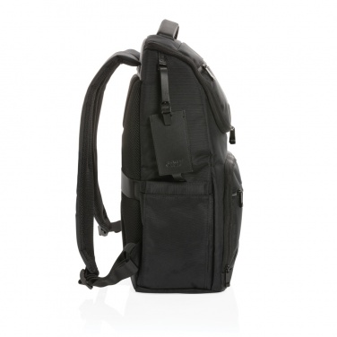 Logo trade promotional giveaway photo of: Swiss Peak AWARE™ RPET Voyager 15.6" laptop backpack