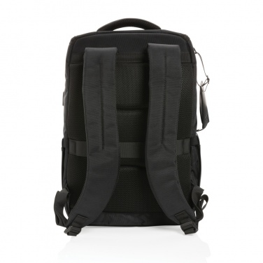 Logo trade promotional gifts image of: Swiss Peak AWARE™ RPET Voyager 15.6" laptop backpack