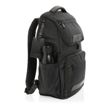 Logotrade promotional product image of: Swiss Peak AWARE™ RPET Voyager 15.6" laptop backpack