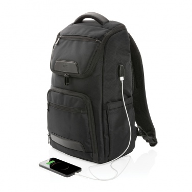 Logo trade promotional items picture of: Swiss Peak AWARE™ RPET Voyager 15.6" laptop backpack