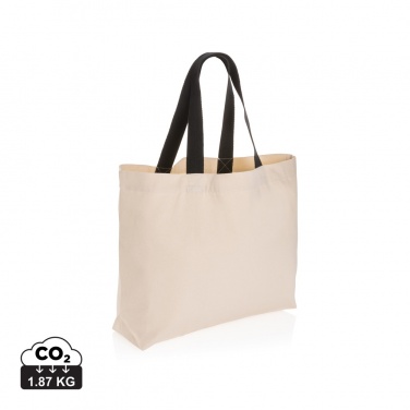 Logo trade corporate gifts image of: Impact Aware™ 240 gsm rcanvas large tote undyed