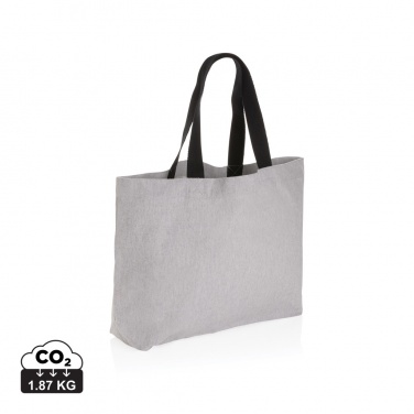 Logo trade promotional giveaways image of: Impact Aware™ 240 gsm rcanvas large tote undyed