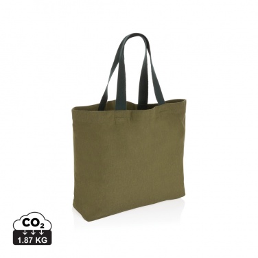 Logo trade promotional merchandise image of: Impact Aware™ 240 gsm rcanvas large tote undyed