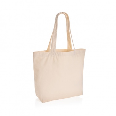 Logo trade business gift photo of: Impact Aware™ 240 gsm rcanvas shopper w/pocket undyed