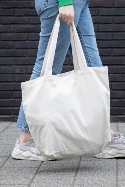 Logotrade promotional merchandise picture of: Impact Aware™ 240 gsm rcanvas shopper w/pocket undyed