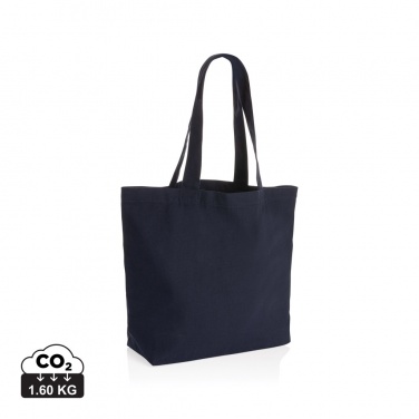 Logo trade promotional merchandise picture of: Impact Aware™ 240 gsm rcanvas shopper w/pocket undyed