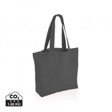 Logo trade promotional gifts picture of: Impact Aware™ 240 gsm rcanvas shopper w/pocket undyed