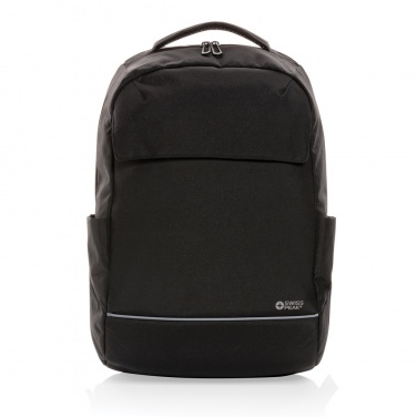 Logo trade promotional merchandise picture of: Swiss Peak Brooke AWARE™ RPET daily 15.6" laptop backpack