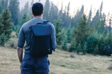 Logo trade promotional giveaway photo of: Swiss Peak Fern AWARE™ RPET all over zipper 15.6" backpack