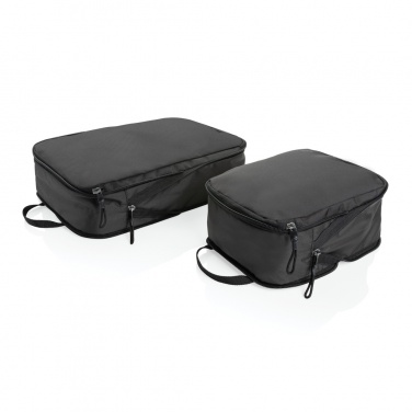 Logo trade corporate gifts picture of: Swiss Peak Ridge AWARE™ RPET compression travel cubes 2pc