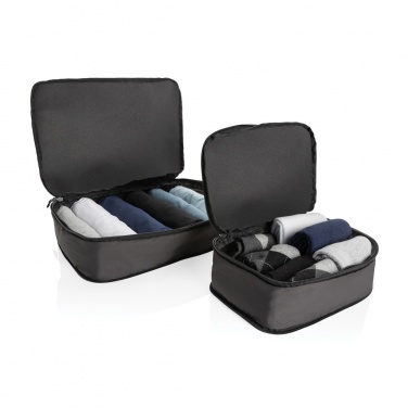 Logo trade promotional merchandise picture of: Swiss Peak Ridge AWARE™ RPET compression travel cubes 2pc