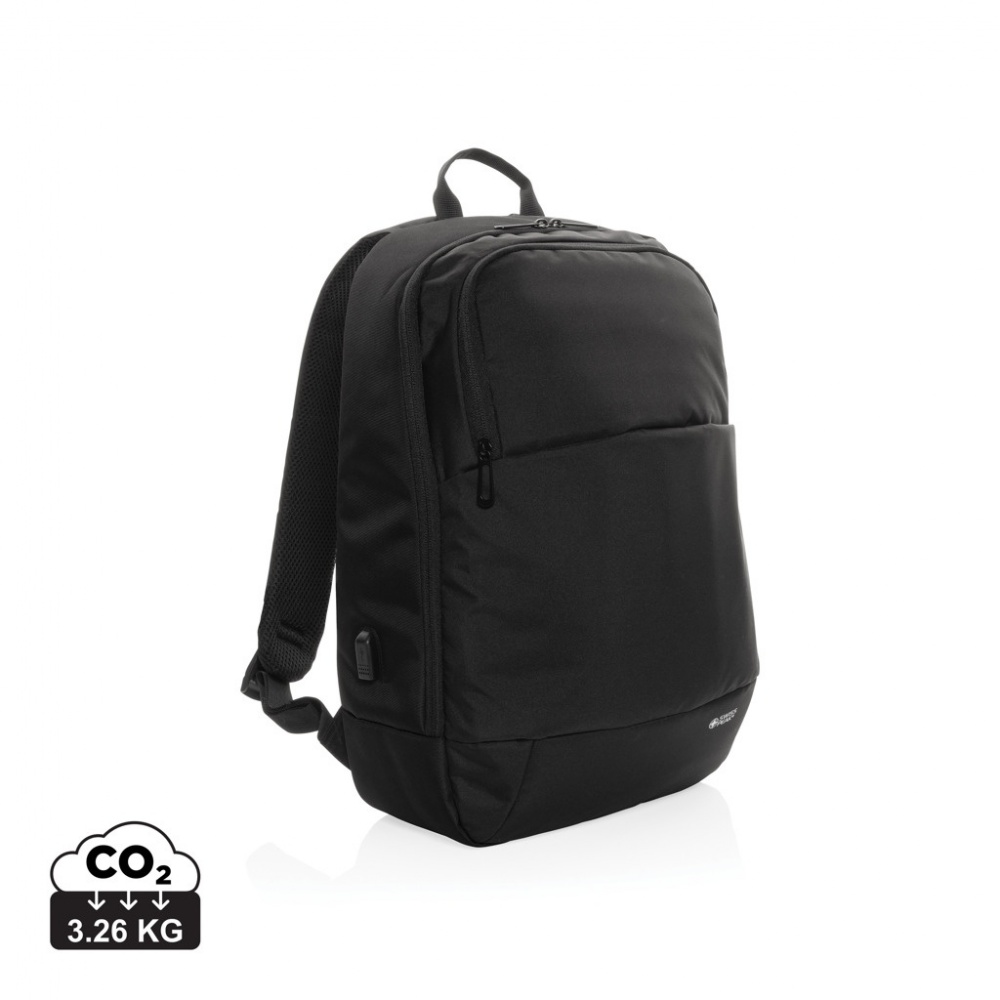 Logo trade promotional merchandise picture of: Swiss Peak AWARE™ modern 15.6" laptop backpack