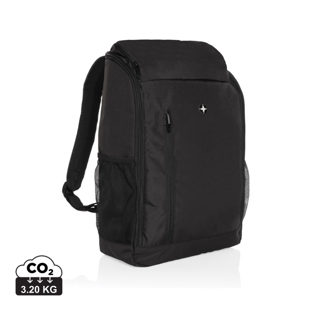 Logotrade promotional merchandise picture of: Swiss Peak AWARE™ easy access 15.6'' laptop backpack