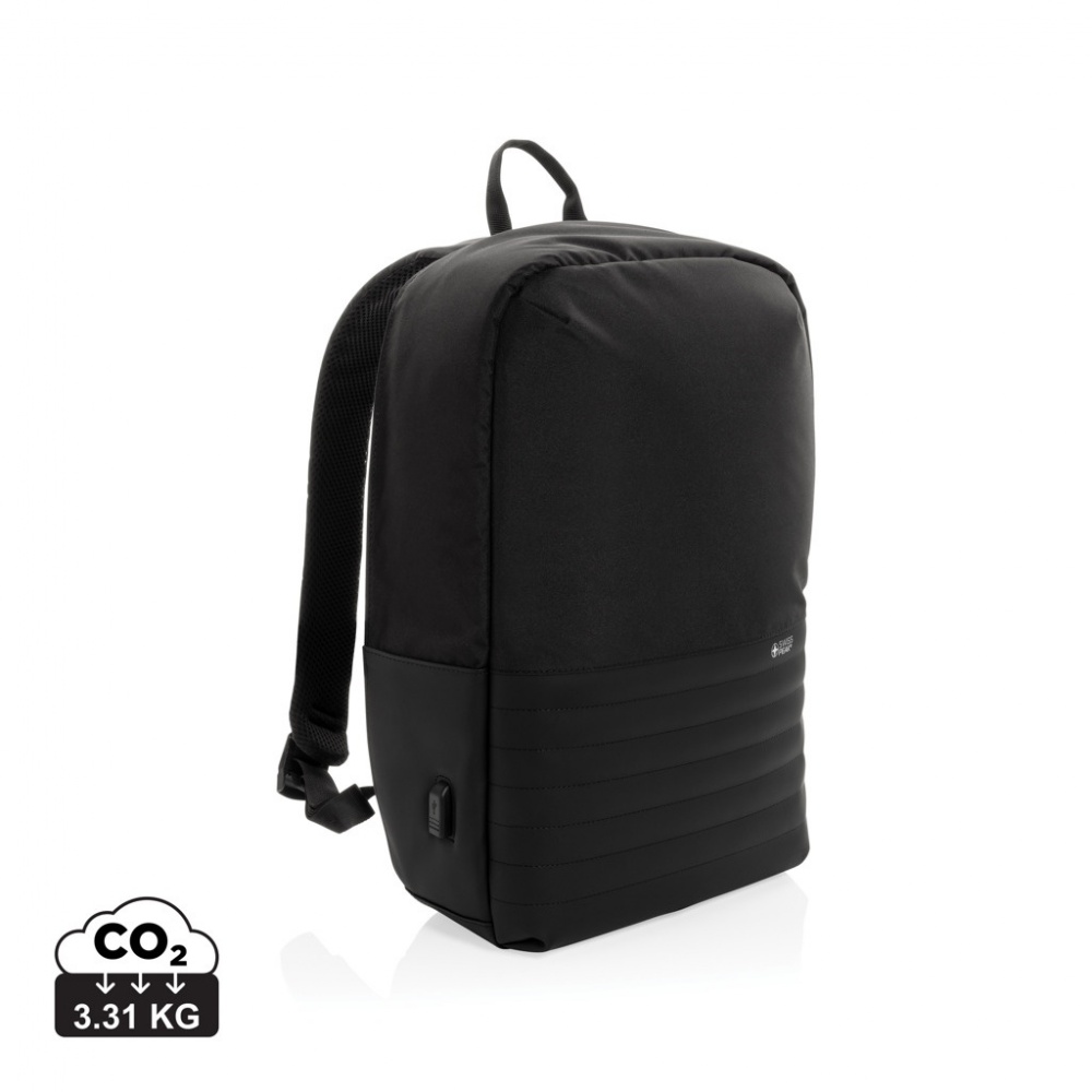 Logotrade promotional merchandise picture of: Swiss Peak AWARE™ RFID anti-theft 15.6'' laptop backpack