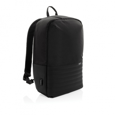 Logo trade corporate gifts picture of: Swiss Peak AWARE™ RFID anti-theft 15.6'' laptop backpack