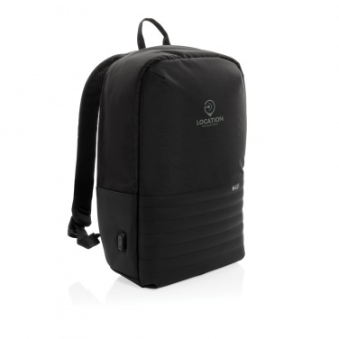 Logotrade promotional gift picture of: Swiss Peak AWARE™ RFID anti-theft 15.6'' laptop backpack