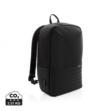 Logotrade advertising products photo of: Swiss Peak AWARE™ RFID anti-theft 15.6'' laptop backpack