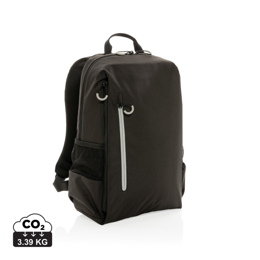 Logo trade business gifts image of: Impact AWARE™ Lima 15.6' RFID laptop backpack