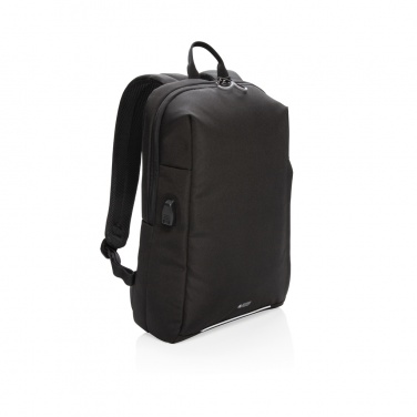 Logotrade promotional giveaways photo of: Swiss Peak AWARE™ RFID and USB A laptop backpack