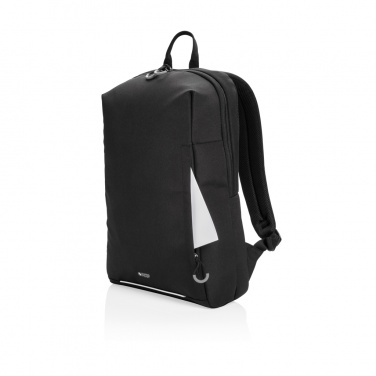 Logotrade corporate gift picture of: Swiss Peak AWARE™ RFID and USB A laptop backpack