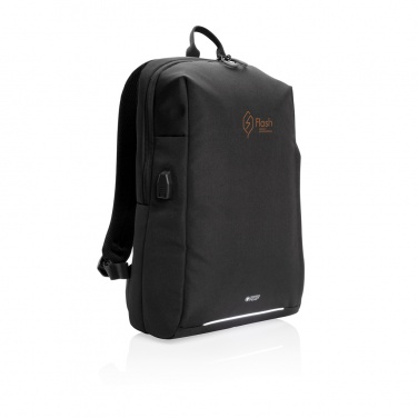 Logotrade promotional items photo of: Swiss Peak AWARE™ RFID and USB A laptop backpack