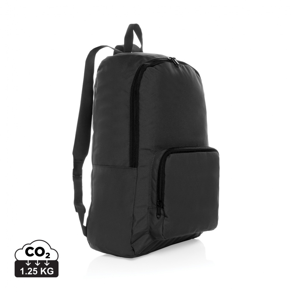 Logo trade business gift photo of: Dillon AWARE™ RPET foldable classic backpack