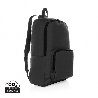 Logo trade business gifts image of: Dillon AWARE™ RPET foldable classic backpack