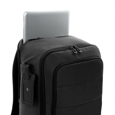 Logo trade promotional giveaways picture of: Armond AWARE™ RPET 15.6 inch deluxe laptop backpack