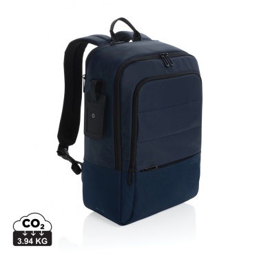 Logo trade promotional merchandise picture of: Armond AWARE™ RPET 15.6 inch deluxe laptop backpack