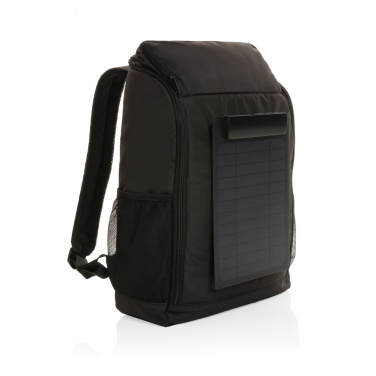 Logotrade business gift image of: Pedro AWARE™ RPET deluxe backpack with 5W solar panel